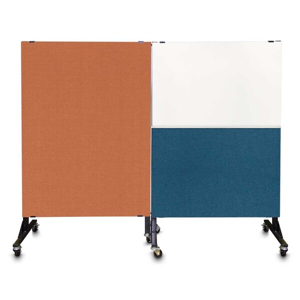 Sliding Door Indoor Enclosed Corkboard, 4, UV9001ACS4824-BRONZE-FORBO